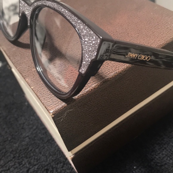 JimmyChoo Eyeglasses NWOT w/ Case & cleaning cloth - Picture 2 of 8